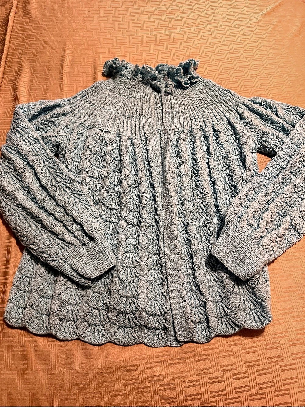 Blue Knit Cardigan